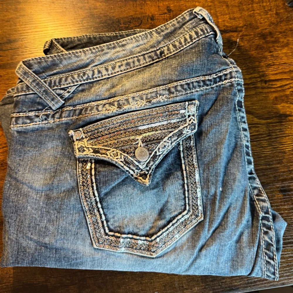 Vigoss Women's Blue Boot Cut Jeans - Picture 8 of 8